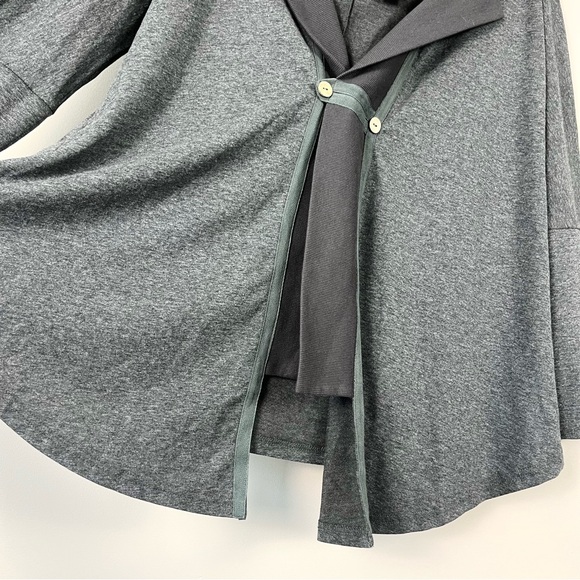 Suzanne Betro Sharkbite Hem Double Button Closure Jacket Cardigan Medium - Picture 3 of 9